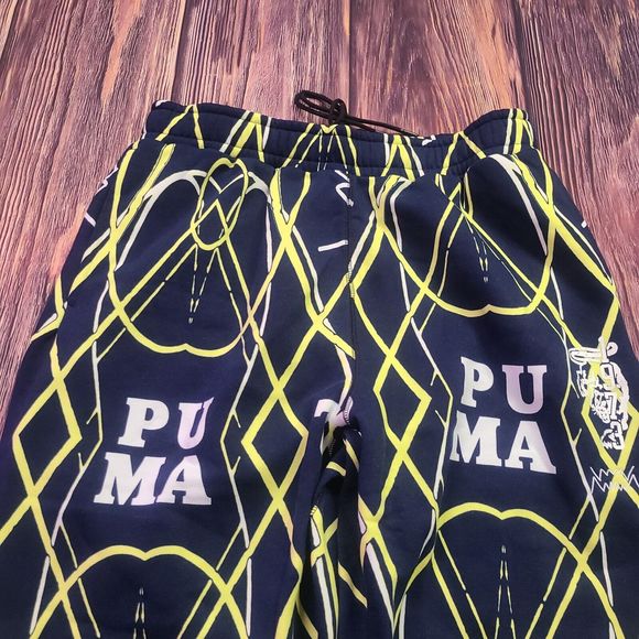 Puma Pants Mens Size XL Run It Back Printed Basketball Pants Dark Blue 536479-01 - Picture 5 of 14